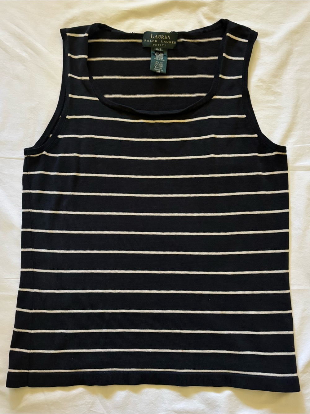 Lauren Ralph Lauren Striped Tank Top. Size P/S